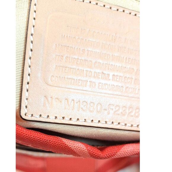 Coach F23283 Zebra Print Canvas Tote Bag - Picture 14 of 16